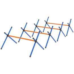 4 Pieces Dog Agility Equipment, Dog Agility Course Backyard Set with Adjustable Height Jump Bars and Carry Bag