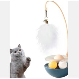 Cat Toys - Interactive Toy For Cat , Kitten Toys, Lightweight Resin Duck Shape Fun Stick For Kitten Play Indoor Outdoor ,Removable And Washable D (Option: Blue)