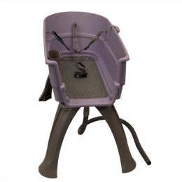 Booster Bath Elevated Dog Bath and Grooming Center Large Teal 45" x 21.25" x 15" (Color: Lilac, size: large)