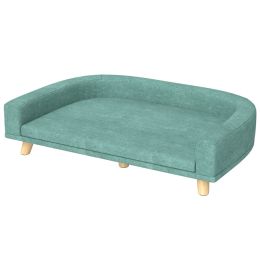 Dog Sofa Couch Bed with Washable Cushion for Large Dogs, Cats, Green (Option: Green-780x175x650 mm)